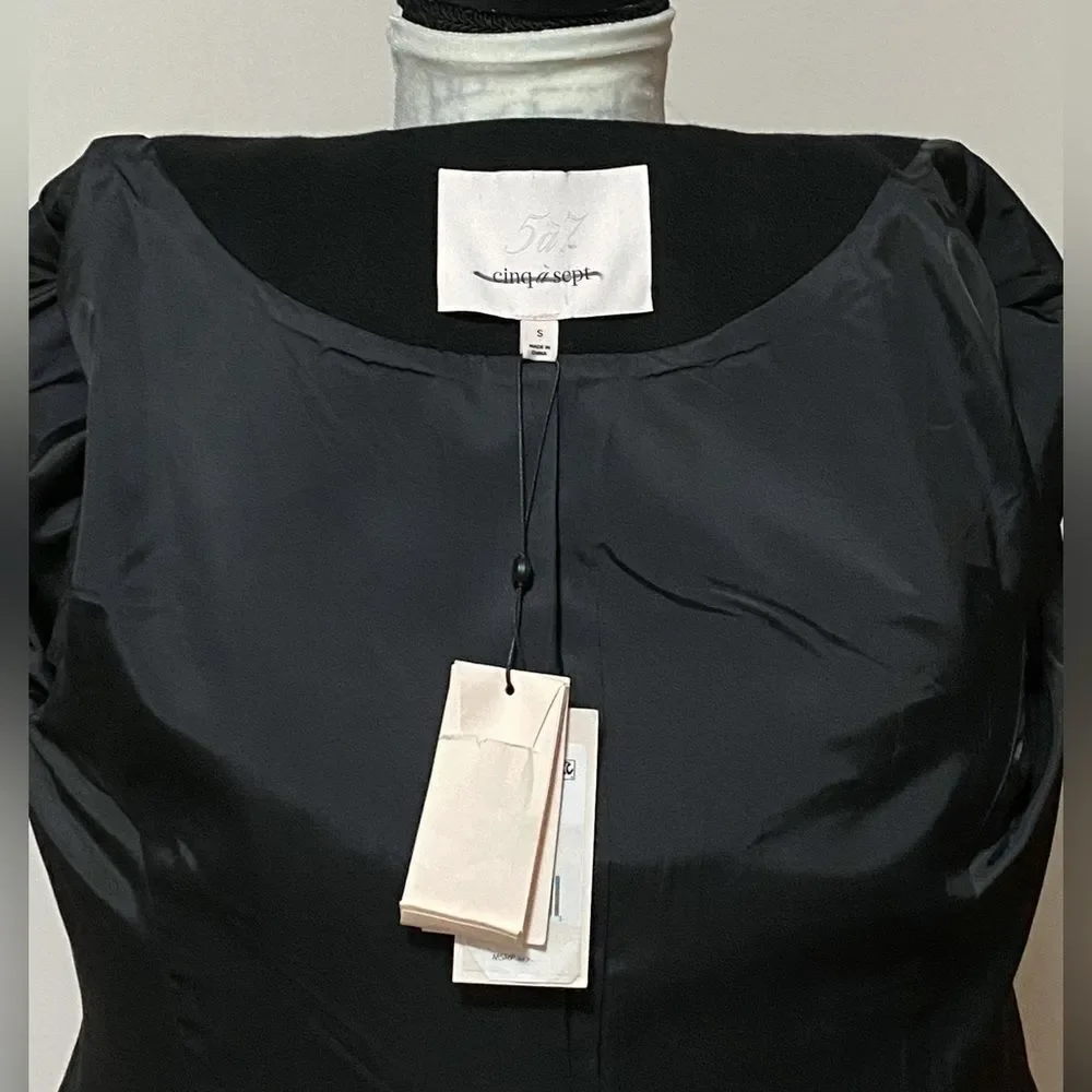 Cinq à Sept Roxie Lace-Trim Tailored Coat size S - Picture 15 of 16